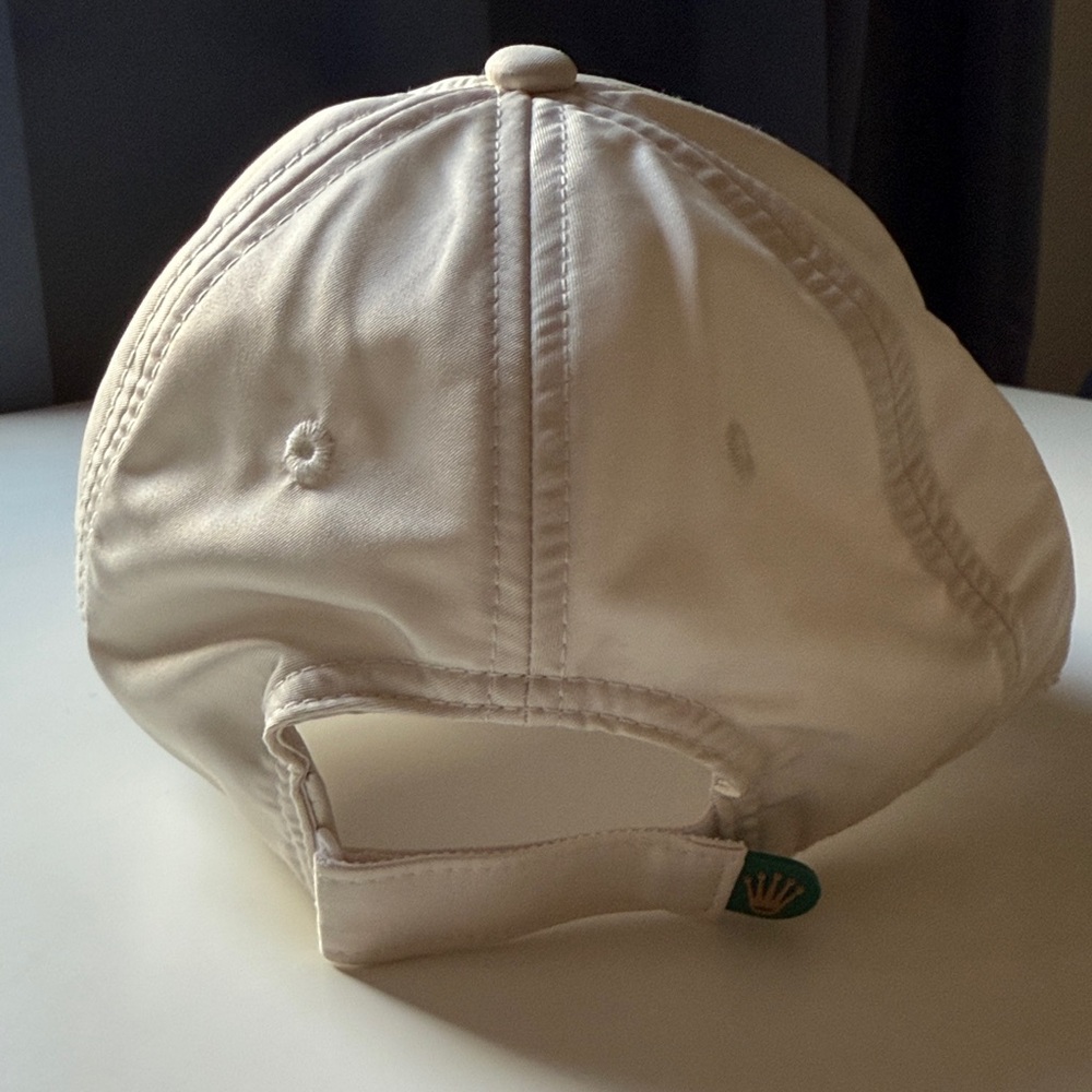 Rolex White Cap with Gold & Green Logo - Picture 3 of 7